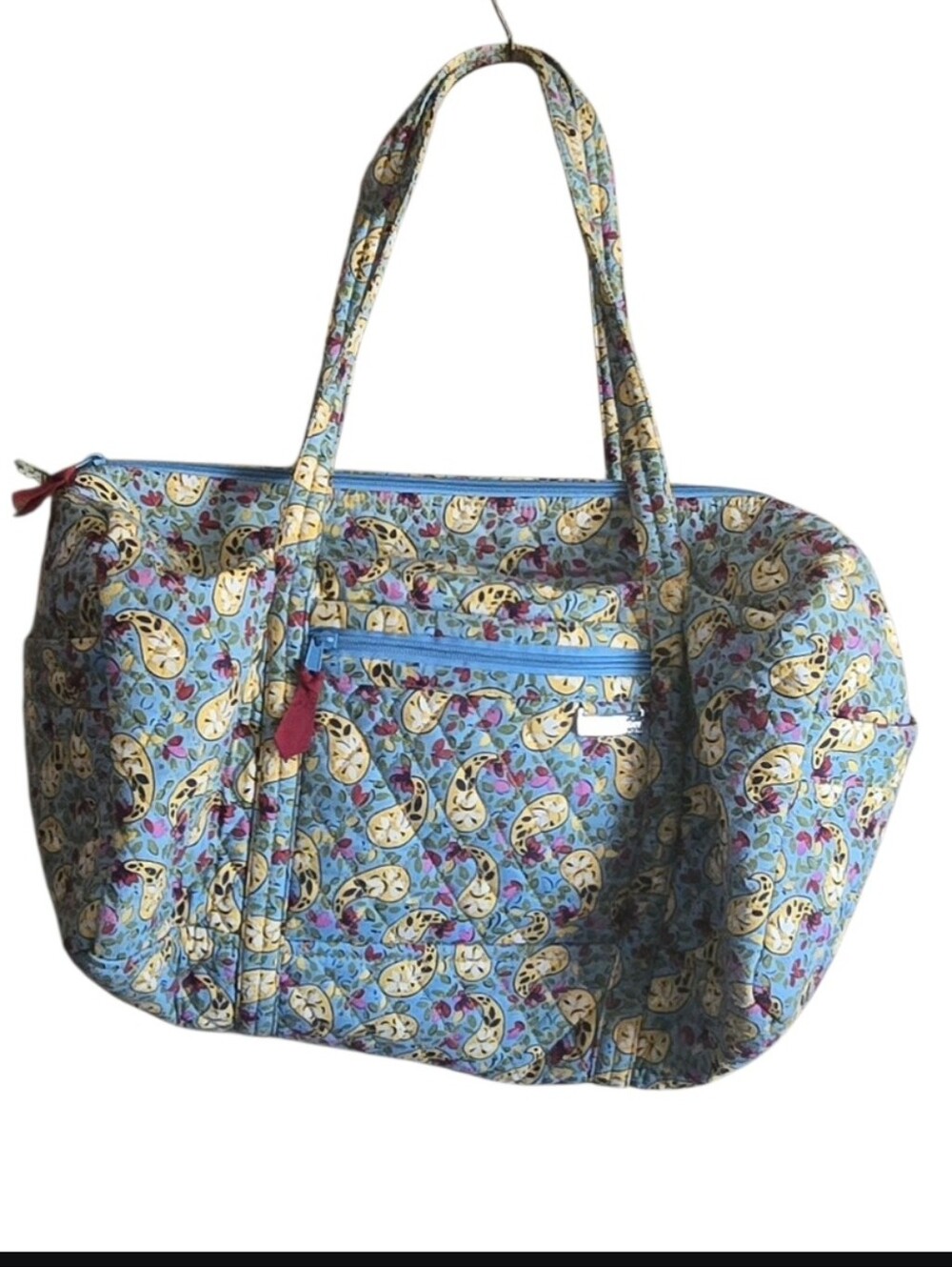 Laura Ashley Paisley Quilted Duffle Bag